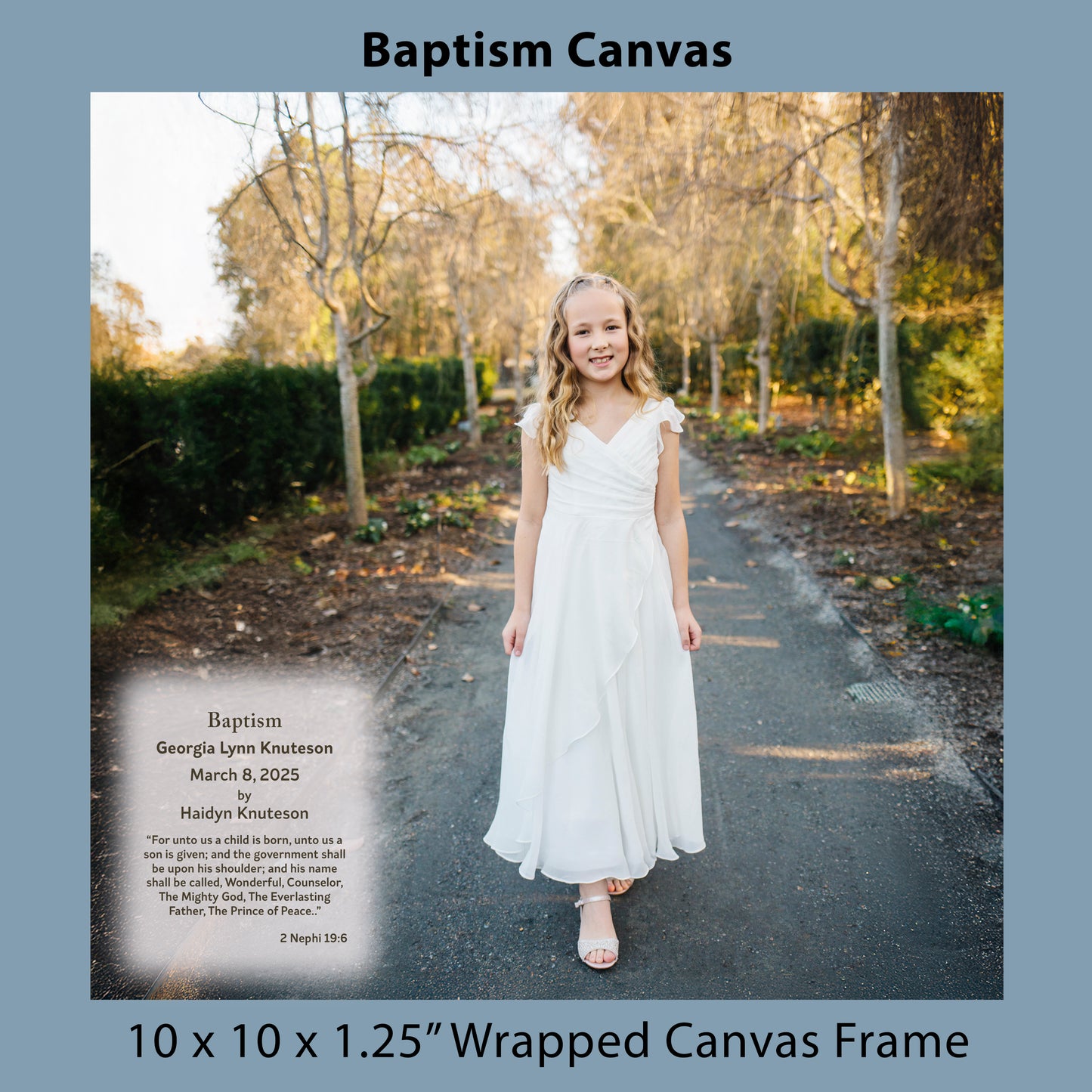 Baptism Canvas