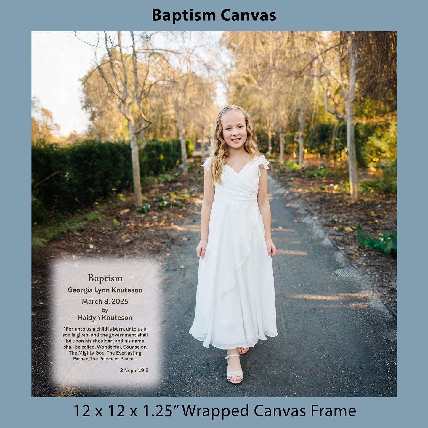 Baptism Canvas