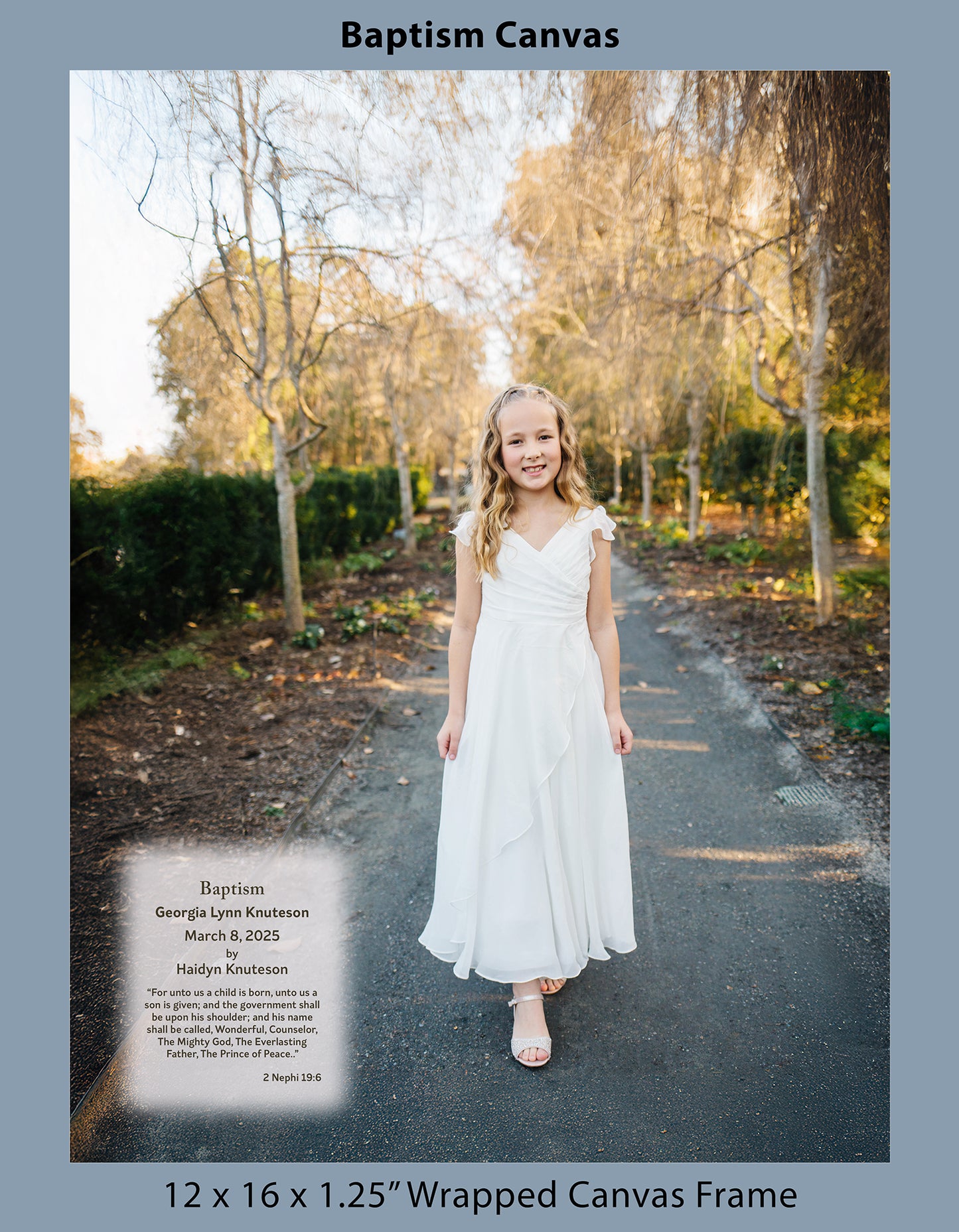 Baptism Canvas