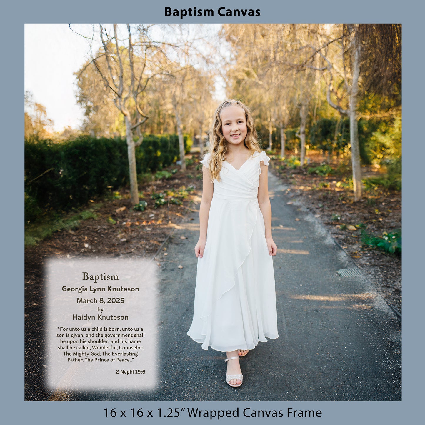 Baptism Canvas