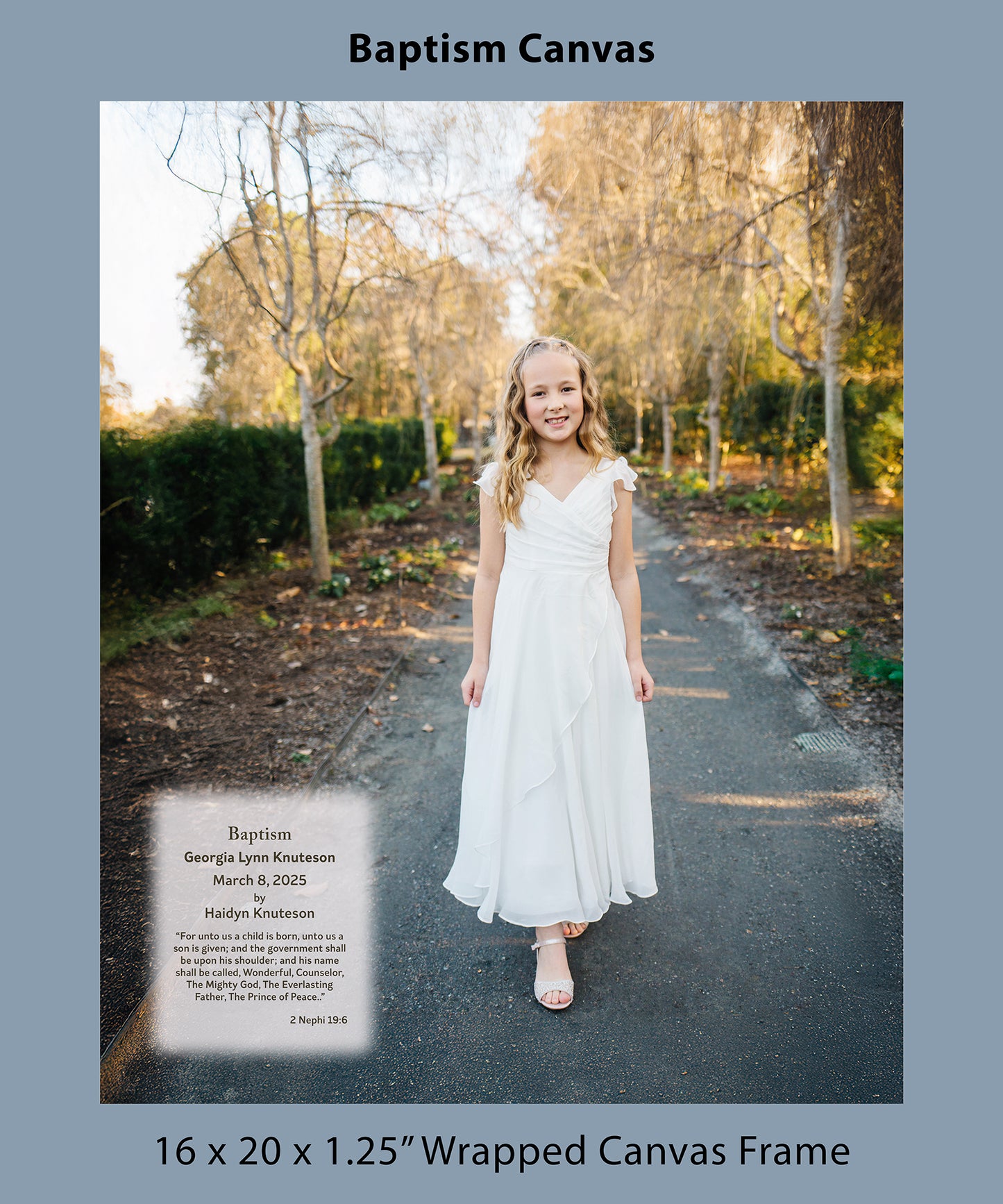 Baptism Canvas