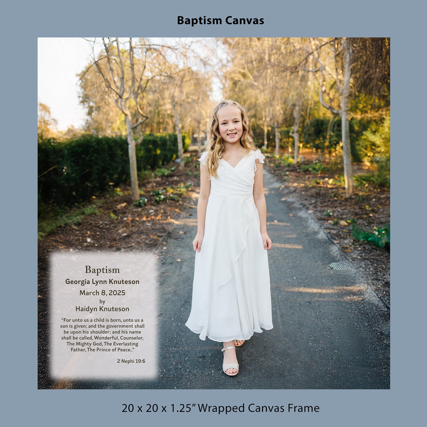Baptism Canvas