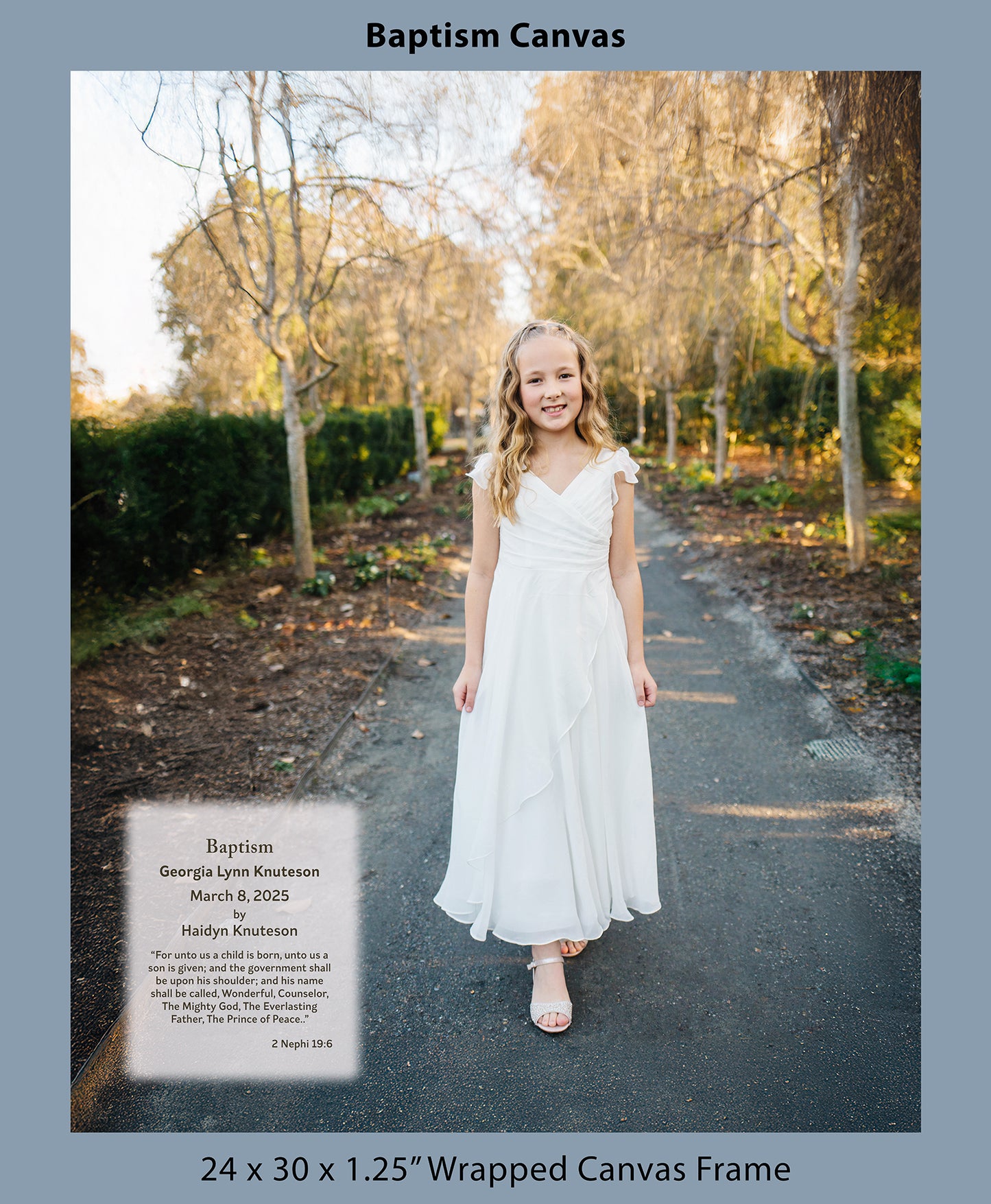 Baptism Canvas