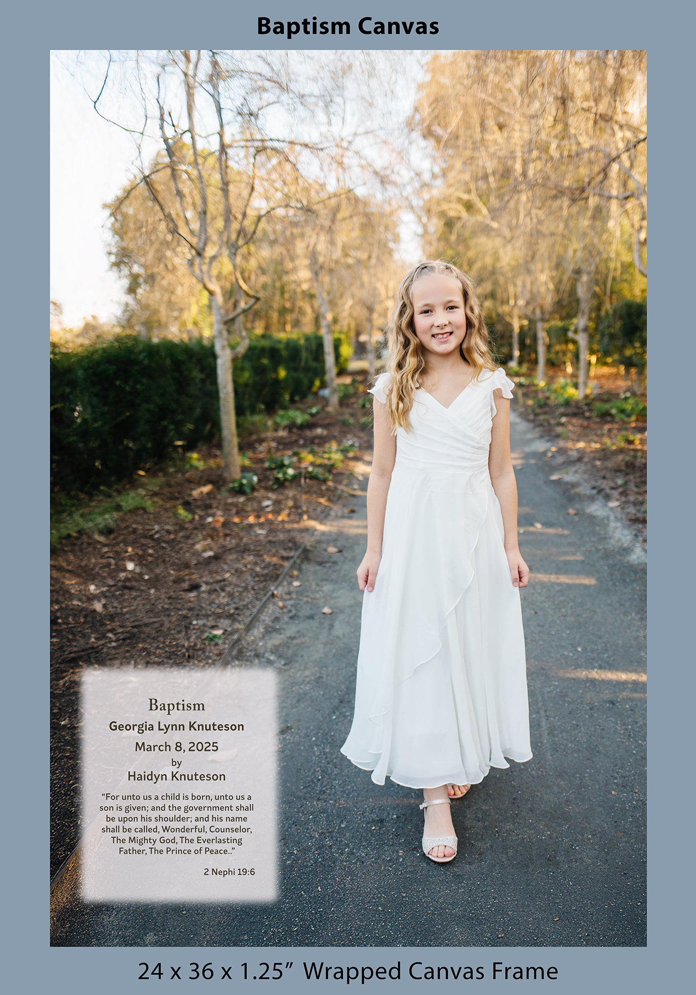 Baptism Canvas