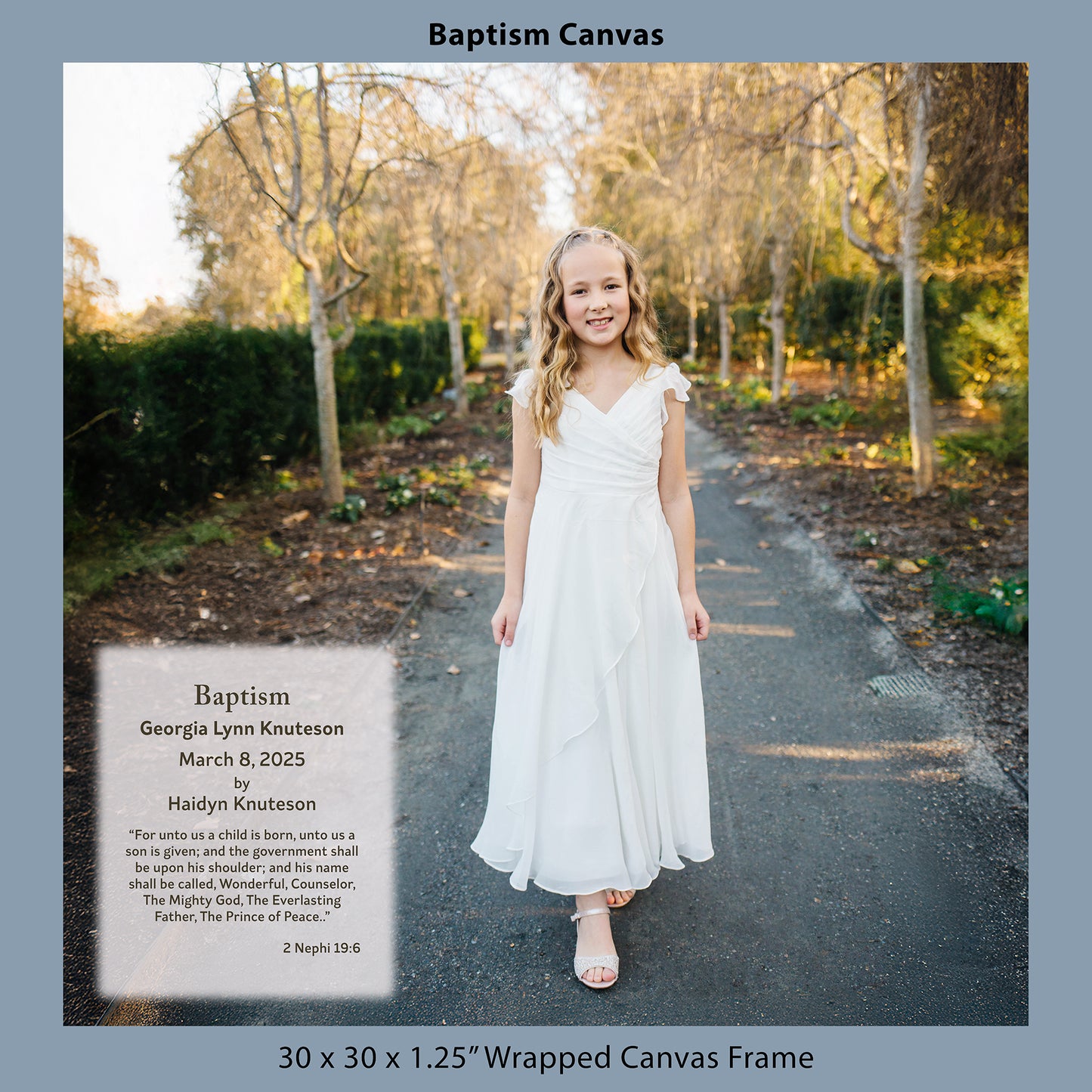Baptism Canvas