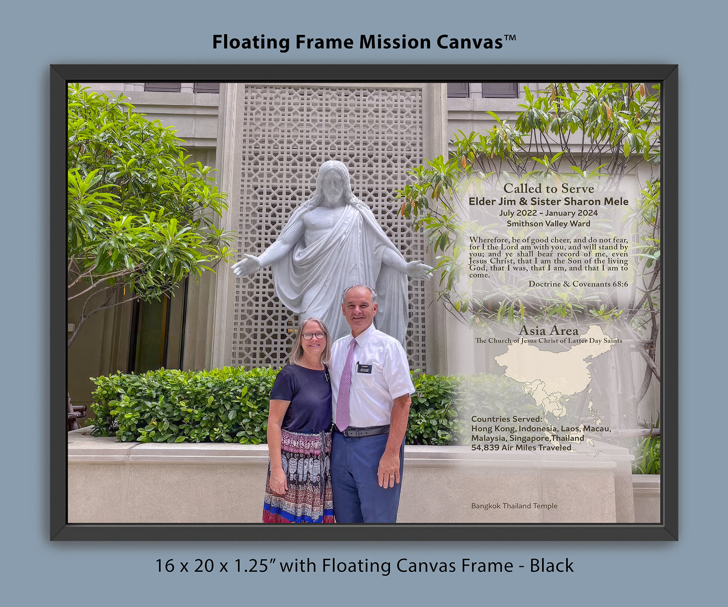Floating Frame Mission Canvas™ - Trophy Canvas