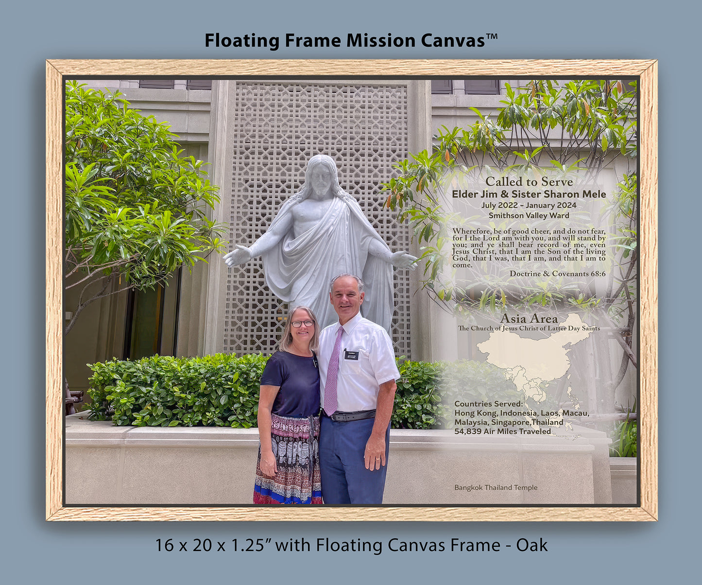 Floating Frame Mission Canvas™ - Trophy Canvas