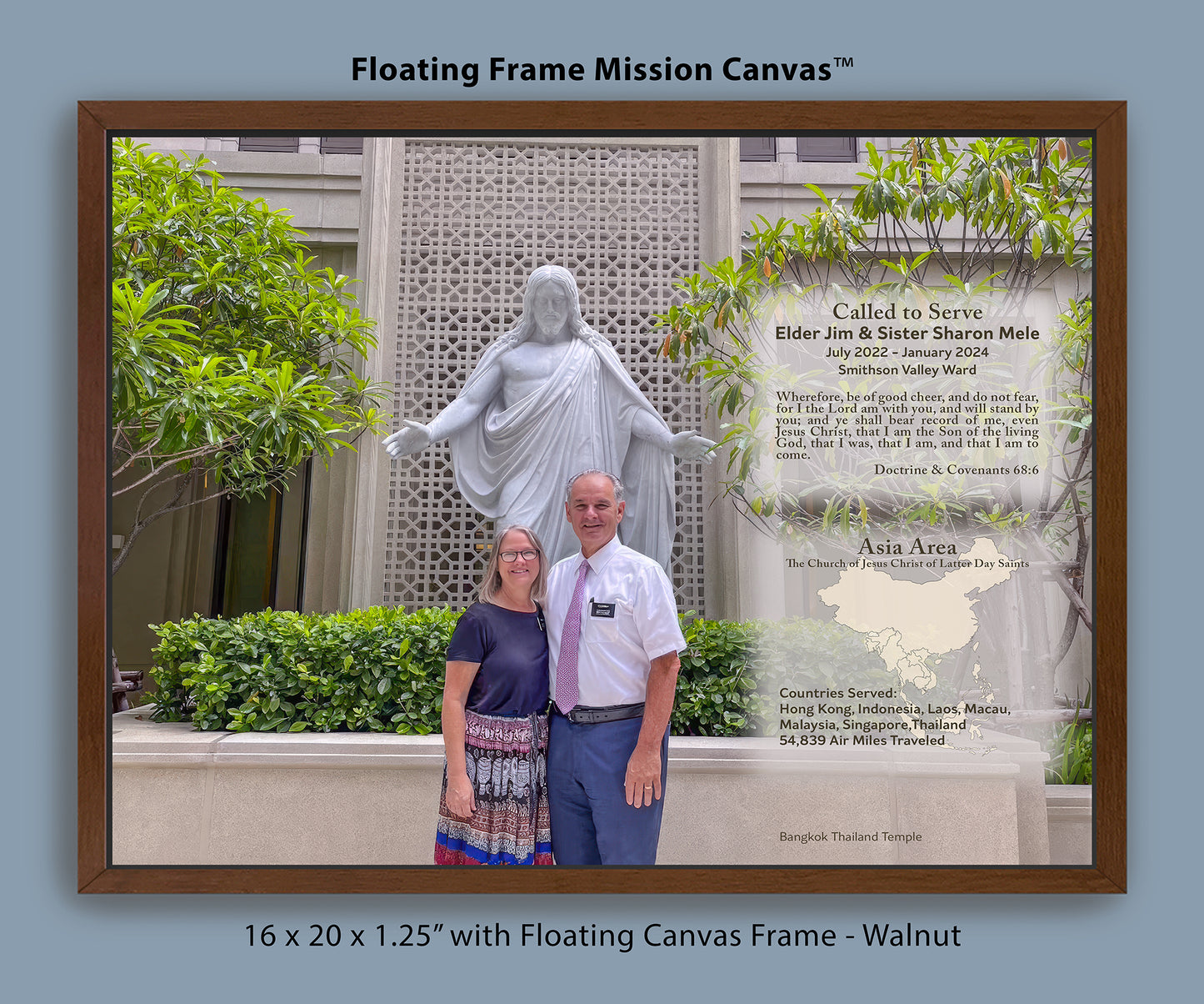 Floating Frame Mission Canvas™ - Trophy Canvas