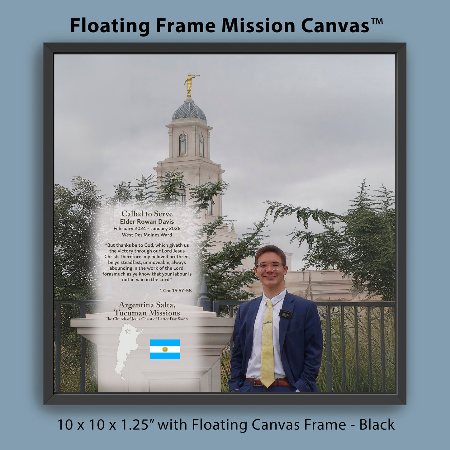 Floating Frame Mission Canvas™ - Trophy Canvas