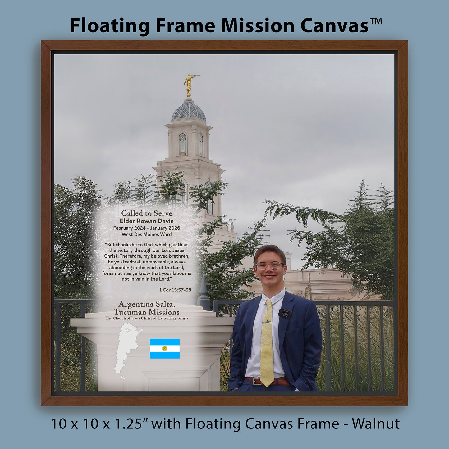 Floating Frame Mission Canvas™ - Trophy Canvas